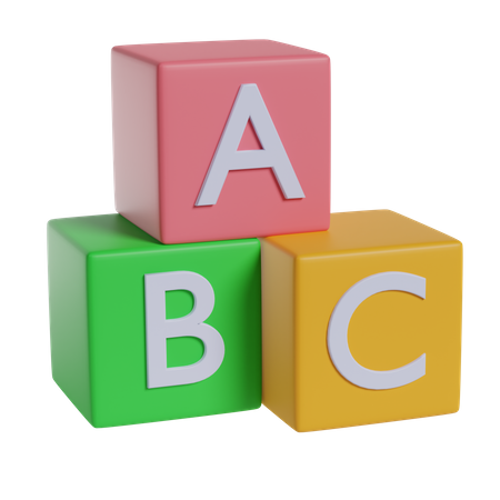 Alphabet-Würfel  3D Icon