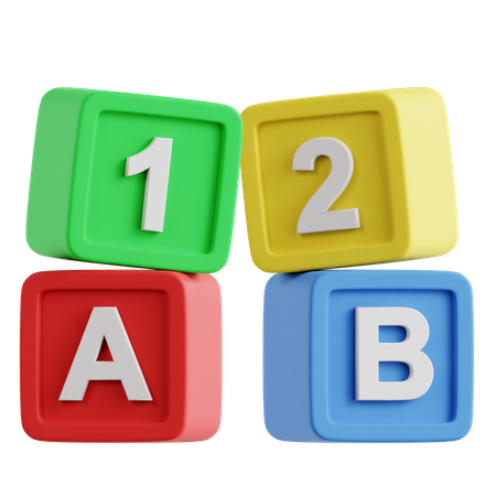 Alphabet-Würfel  3D Icon