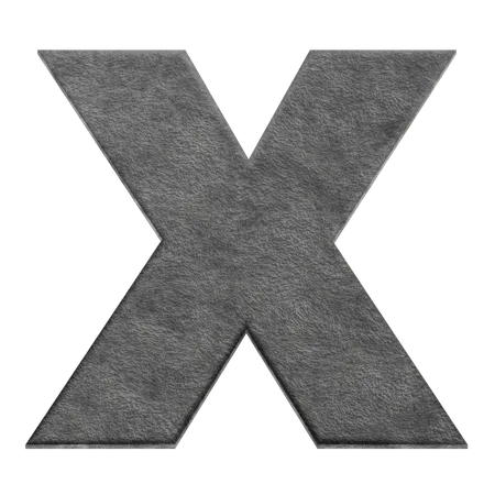 Alphabet X  3D Icon