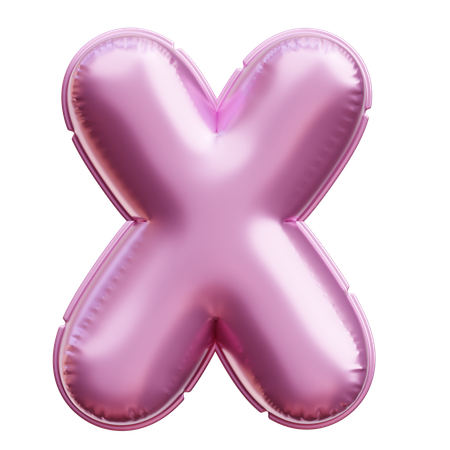 Alphabet X  3D Icon
