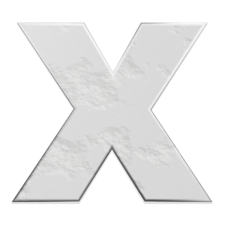 Alphabet X  3D Icon
