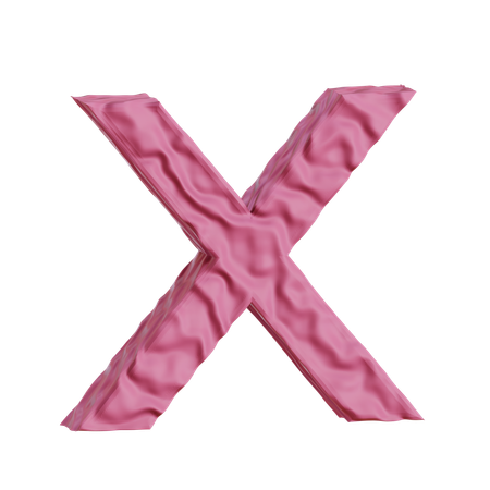 Alphabet X  3D Icon