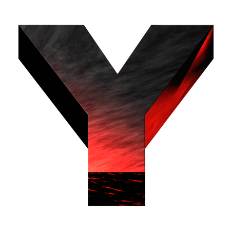 Alphabet Y  3D Icon