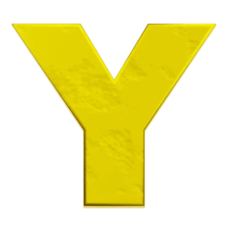 Alphabet Y  3D Icon