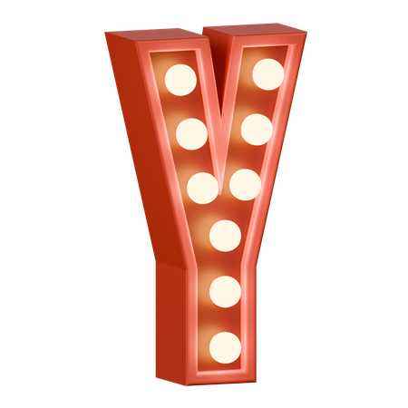 Alphabet Y  3D Icon