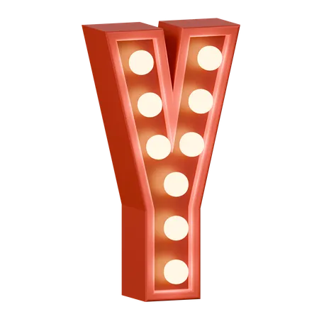 Alphabet Y  3D Icon