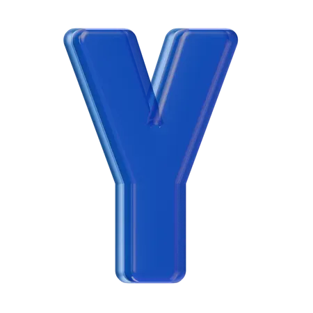 Alphabet Y  3D Icon