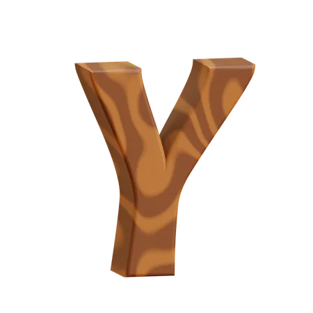Alphabet Y  3D Icon