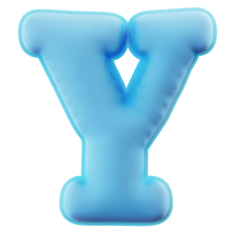 Alphabet Y  3D Icon