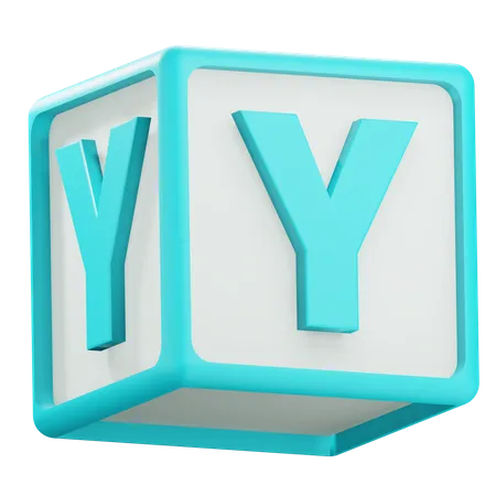 Alphabet Y  3D Icon