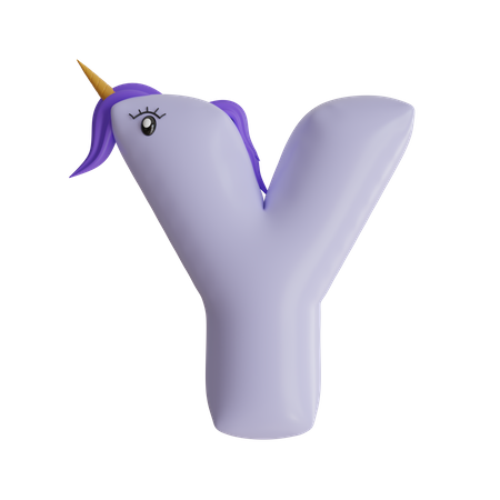Alphabet Y  3D Icon
