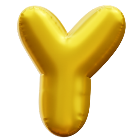 Alphabet y  3D Icon