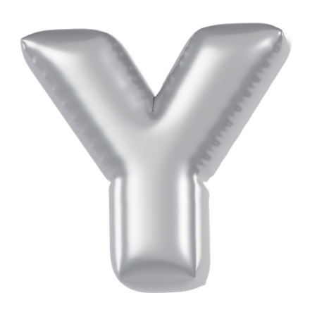 Alphabet Y Balloon  3D Icon