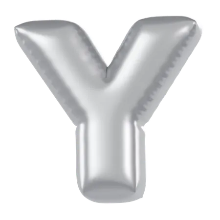 Alphabet Y Balloon  3D Icon