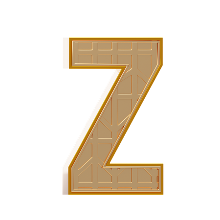 Alphabet z  3D Icon