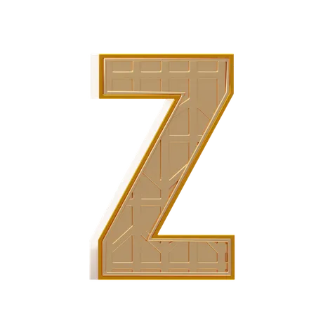 Alphabet z  3D Icon