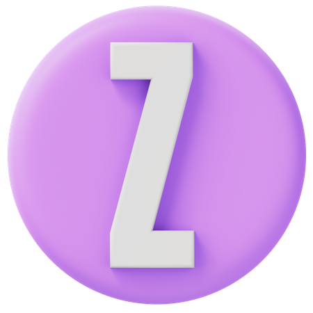 알파벳 Z  3D Icon