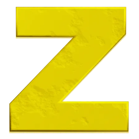 Alphabet z  3D Icon