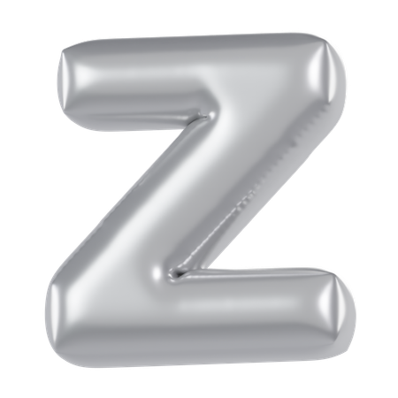 Ballon Alphabet Z  3D Icon