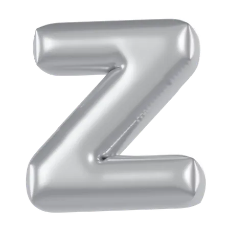 Ballon Alphabet Z  3D Icon