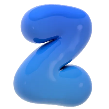 Lettre bulle alphabet z  3D Icon