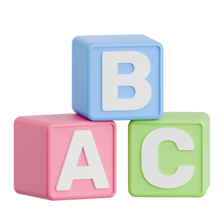 Alphabetblöcke  3D Icon