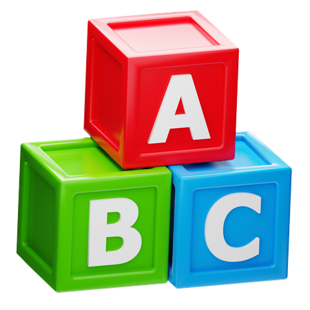 Alphabetblöcke  3D Icon