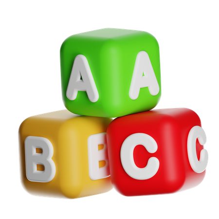 Alphabetblöcke  3D Icon
