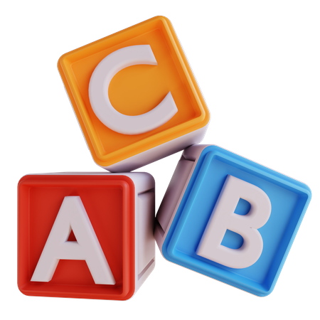 Alphabetblöcke  3D Icon