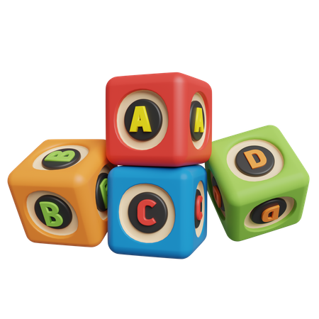 Alphabetblöcke  3D Icon