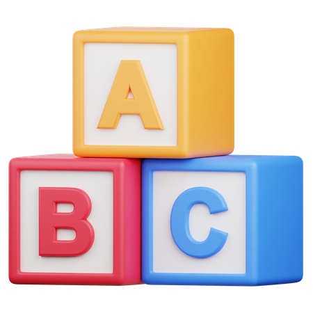 Alphabetblöcke  3D Icon