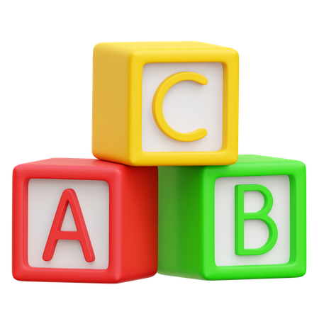 Alphabetblöcke  3D Icon