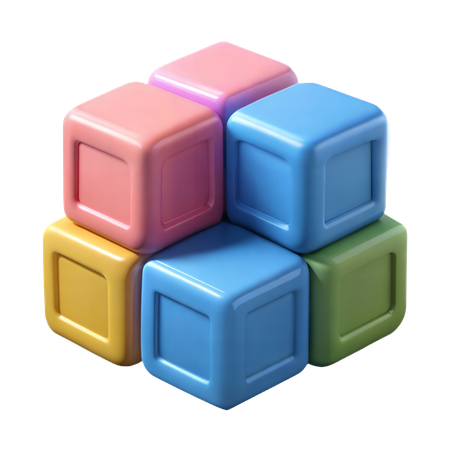 Alphabetblöcke  3D Icon
