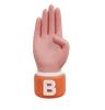 Alphabets Gesture B