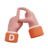 Alphabets Gesture D