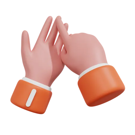 Alphabets Gesture I  3D Icon