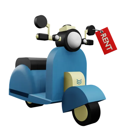 Alquilar moto  3D Icon