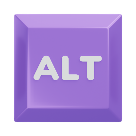Alt Keyboard Key  3D Icon