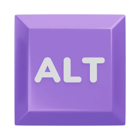 Alt Keyboard Key  3D Icon