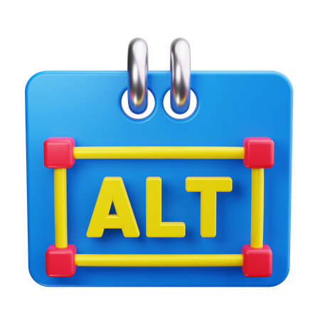 Alt-Text  3D Icon