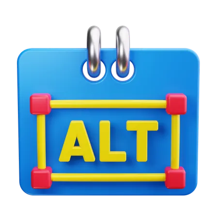 Alt-Text  3D Icon