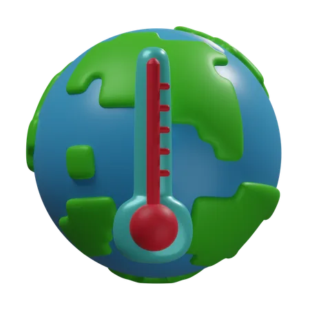 Alta temperatura  3D Icon