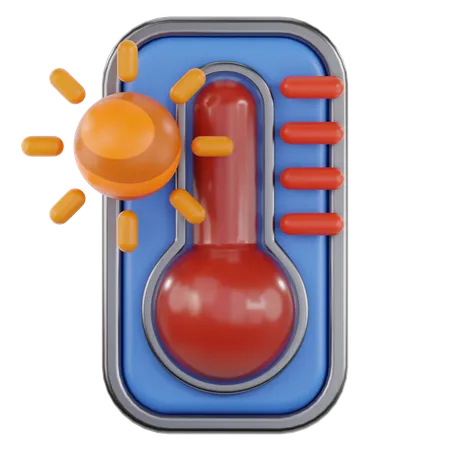 Temperatura alta  3D Icon