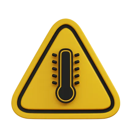 Alta temperatura  3D Icon