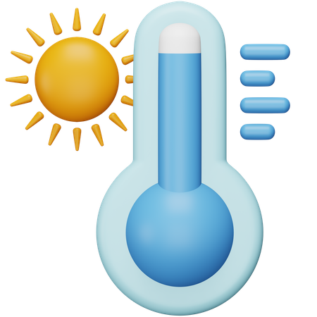 Altas temperaturas  3D Icon