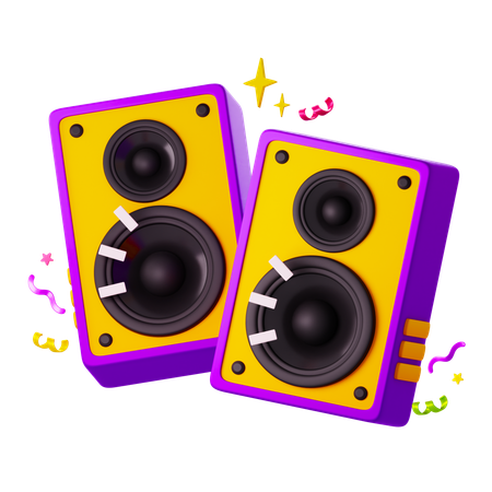 Altavoces  3D Icon