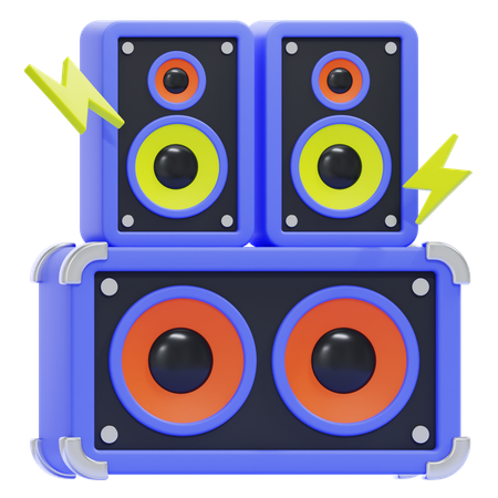 Altavoz  3D Icon