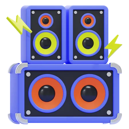 Altavoz  3D Icon