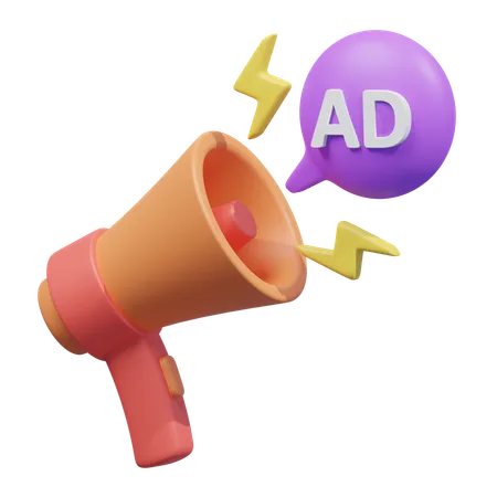 Altavoz publicitario  3D Icon