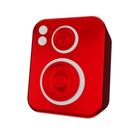 Altavoz de audio retro  3D Icon